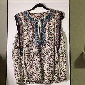 CALYPSO ST. BARTH/SILK BLOUSE/SIZE LARGE/F13